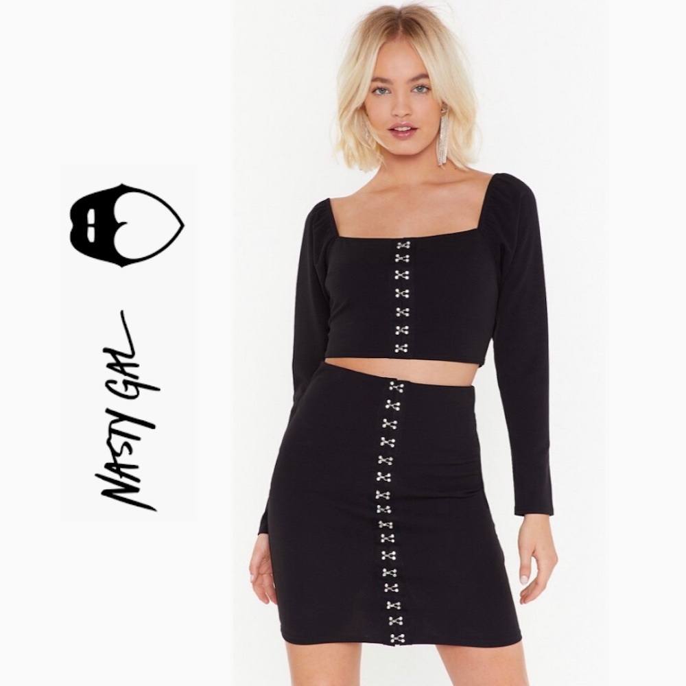 I Don't Hook With You High-Waisted Skirt